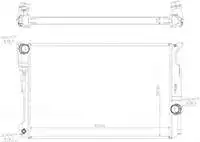

Код магазина: радиатор воды двигателя BBM908032 X3 F25 X4 F26