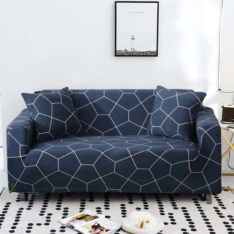 

Geometric Printed Sofa Covers for Living Room Elastic Stretch Slipcover Sectional Corner Sofa Covers 1/2/3/4-seater