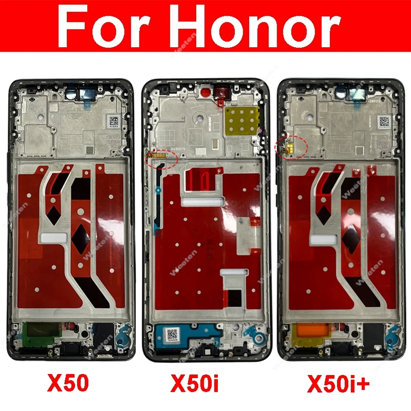 Корпус средней рамки ЖК-дисплея для Huawei Honor X50 X50i Plus крышка с боковой кнопкой