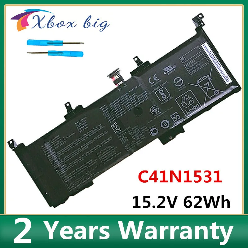 C41N1531 Аккумулятор для ноутбука Asus GL502VY GL502VT-1B GL502V ROG Strix GL502VT GL502VS-1A | Компьютеры и