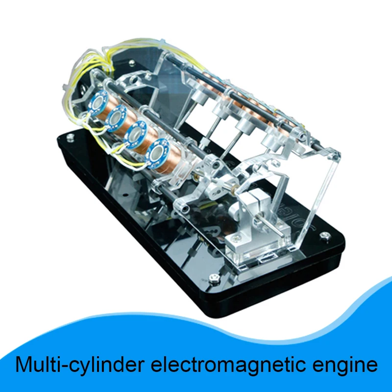 

V Shaped Electromagnetic Engine Can Start 4 Cylinder 8 Cylinder 12 Cylinder Motor Engine Model Popular Science Model