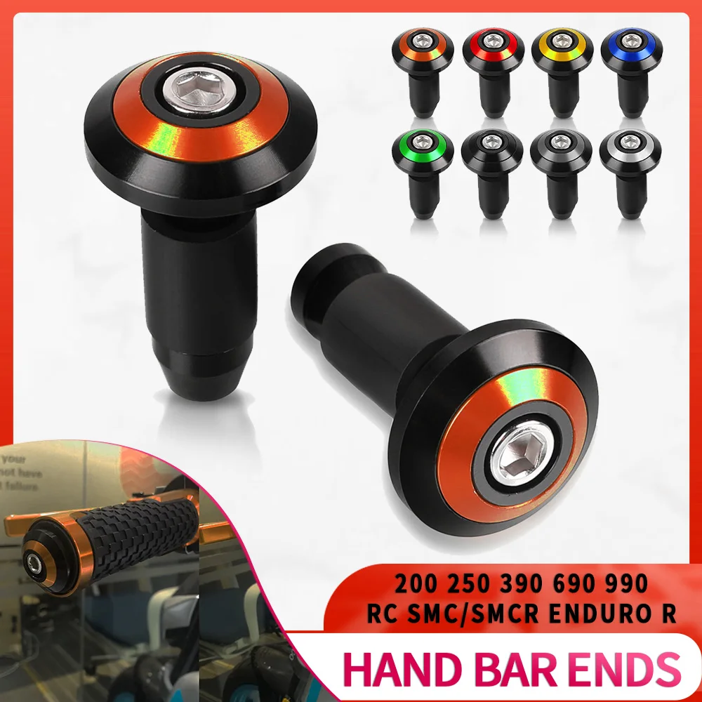 

Motorcycle CNC accessories For 200 250 390 690 990 RC SMC/SMCR Enduro R moto 22MM Handlebar Grips Handle Bar Cap End Plugs