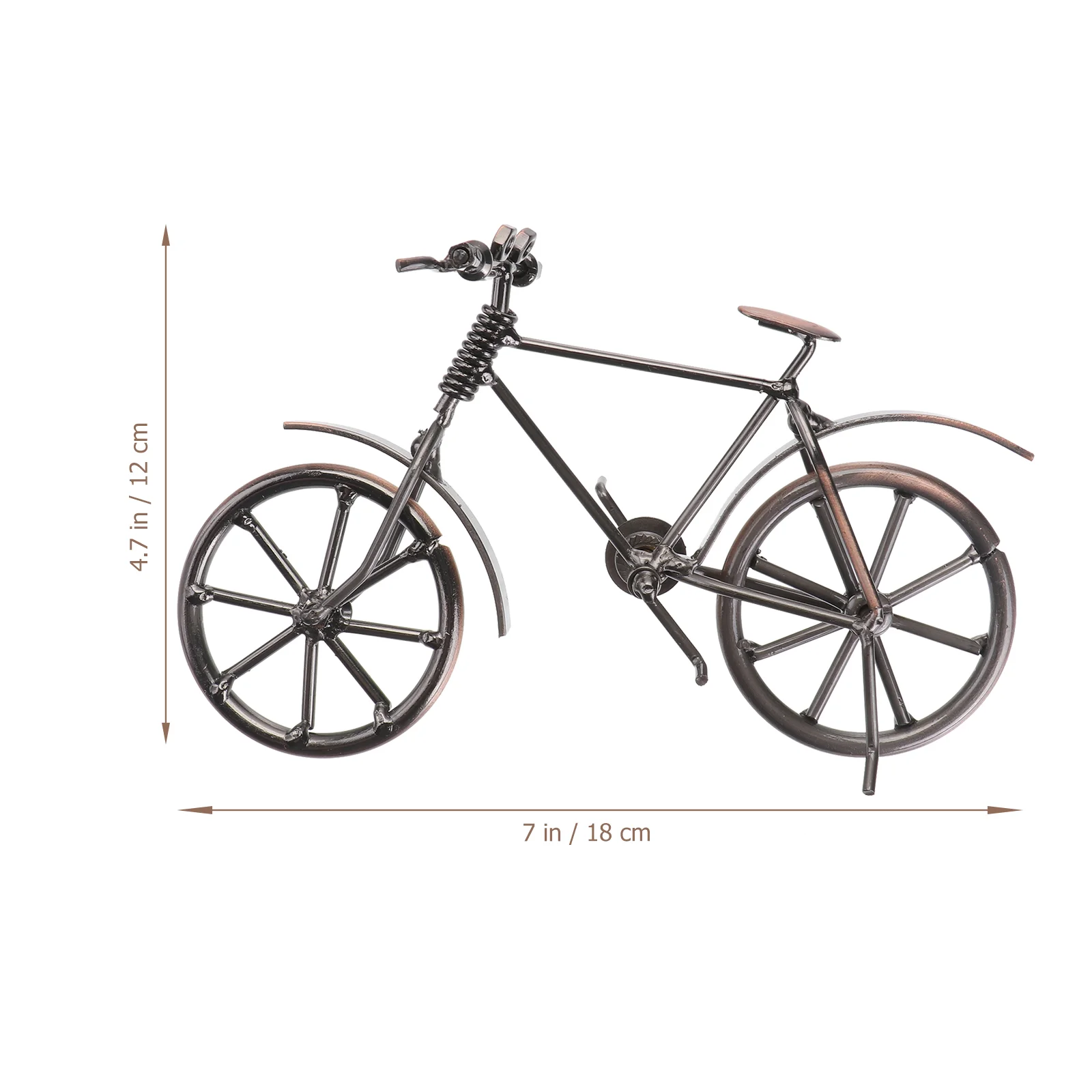 

Iron Bike Micro Toysation Figurine Statue Retro Ornament Desktop Sculpture Toys Ornaments Decorate Vintage Adornment