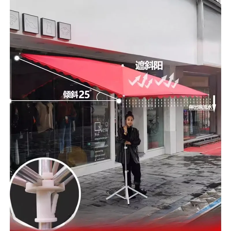 

Outdoor sunshade umbrella stalls, slanted umbrella shops, commercial square folding large slope sun umbrellas, sun protection,