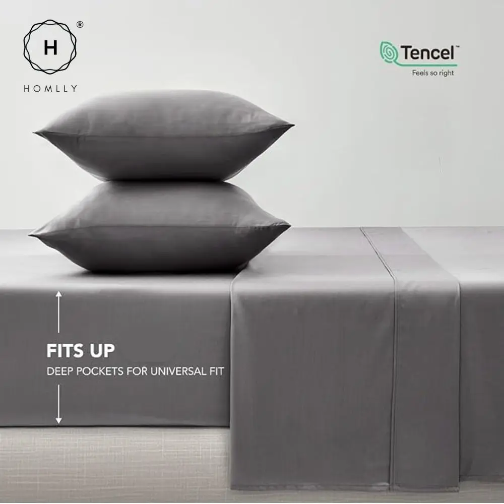 Домашний Комплект постельного белья Jongii из тенсела Подушка Семейный комплект (3/4