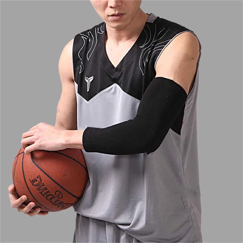 2pcs Sport Arm Sleeves Knitted Breathable Absorb Sweat for Basketball Volleyball Fitness Sports Elbow and Arm Protection