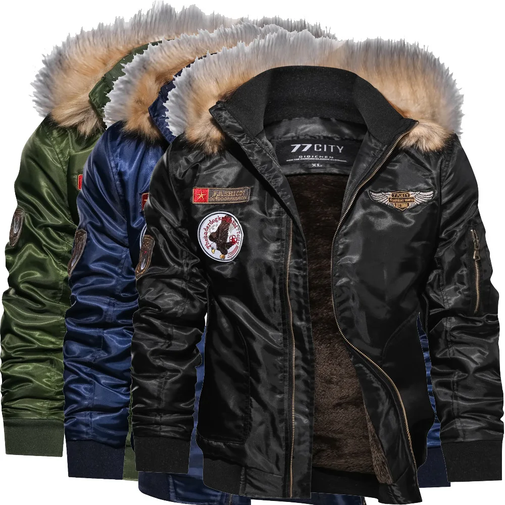 

Men's Winter Jacket Flying Suit Cotton Jacket Loose Lapel Autumn And Winter Jacket Trendy Street Wear 2023 Fashionable New Style