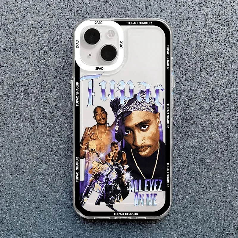 Rapper 2pac Singer Tupac Phone Case For OPPO Reno 12F 12 7 11 11F 10 2F 4 8 8T 8Z 7Z 6Z 6 Pro Plus 4G 5G Clear Soft TPU Cover
