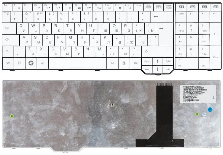 Клавиатура для Fujitsu-Siemens Amilo Xa3520 белая | Компьютеры и офис