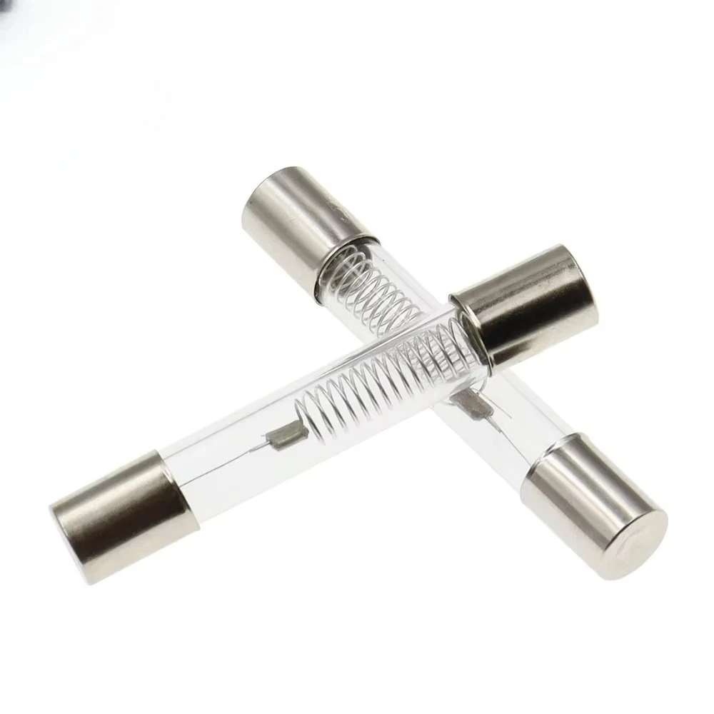 100 шт. 5 кВ 5000 В предохранитель 6x40 мм 0,6 А 0,65 А 0,7 А 0,75 А 0,8 А 0,85 А 0,9 А 1 А предохранитель со стеклянной трубкой 6*40 мм предохранители для микроволновой печи высокого давления