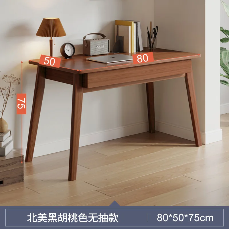

SH 2023 Year AOLIVIYA Double Drawer Solid Wood Desk Home Desktop Computer Desk Simple Modern Bedroom Small Table Student Study