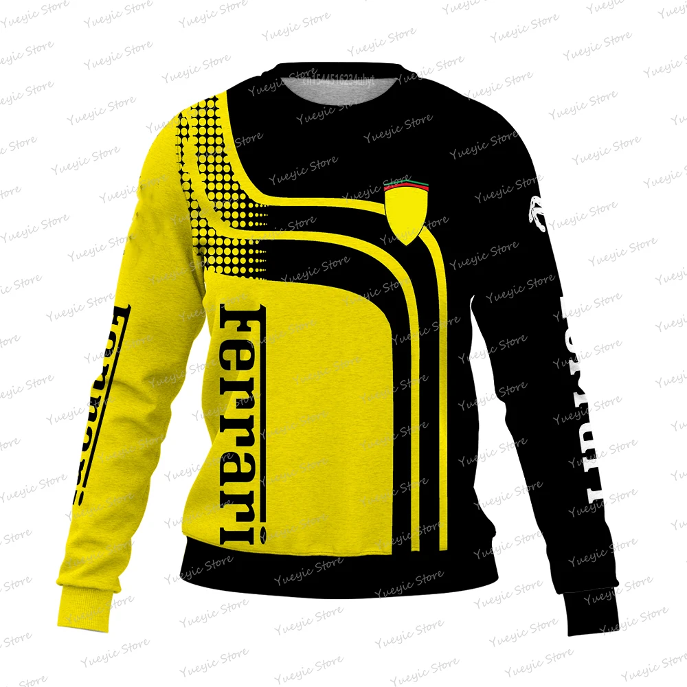 

2022 New F1 Pullover F1 Racing 3D Printed Street Men's Summer Fashion Oversized O-Neck Sweatshirt