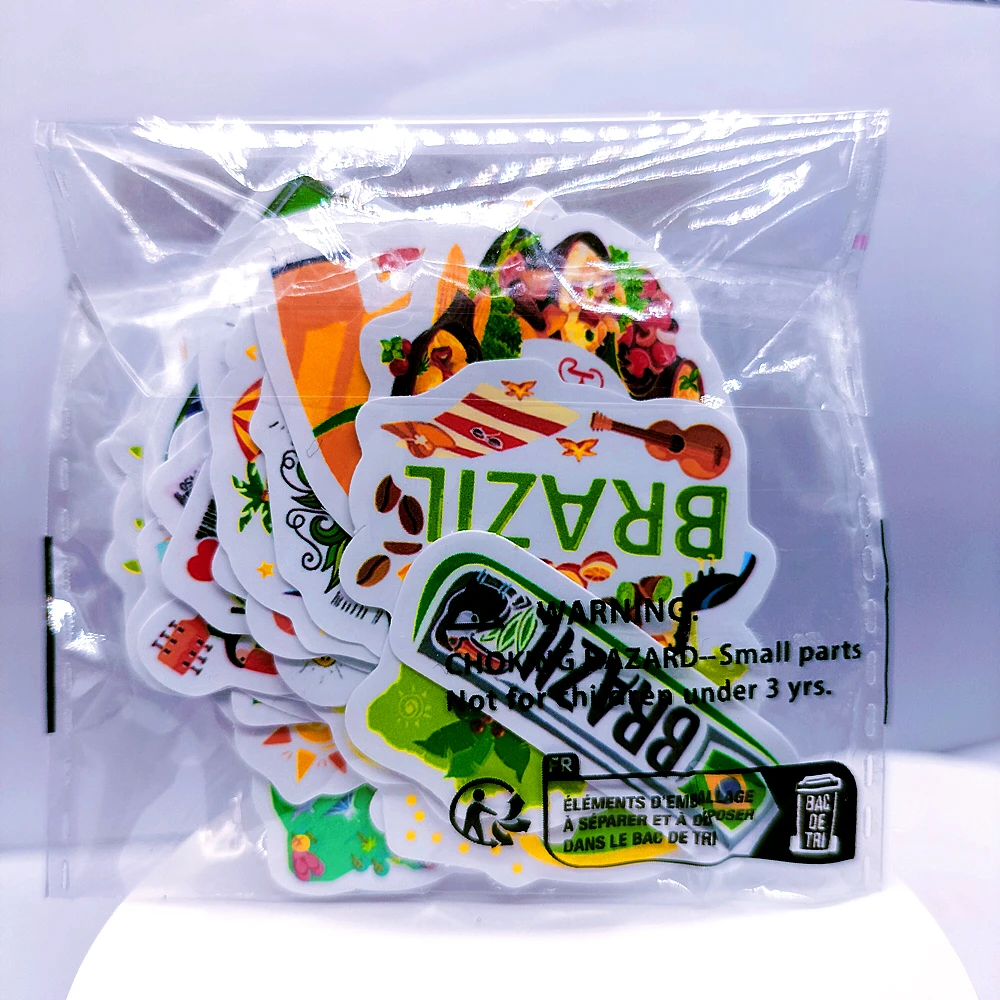 50 шт. знаковые бразильские аттракционы настенные Стикеры страстная танцевальная