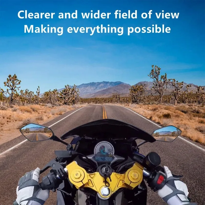 Зеркало заднего вида для мотоцикла Honda CBR F4 F4i/RC51/ RVT1000 DD250E/300/350 HYOSUNG GT Carbon 1 пара