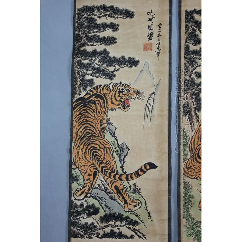 Фабрика оптовая продажа винтажная каллиграфия и живопись четыре экрана