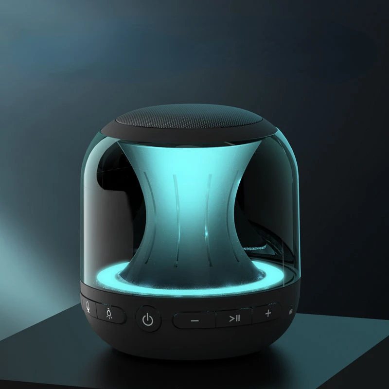 

Новый Умный портативный Bluetooth-динамик с голосовым и голосовым управлением, 3D потрясающий звук, ослепительсветильник с подключаемым U-диском...