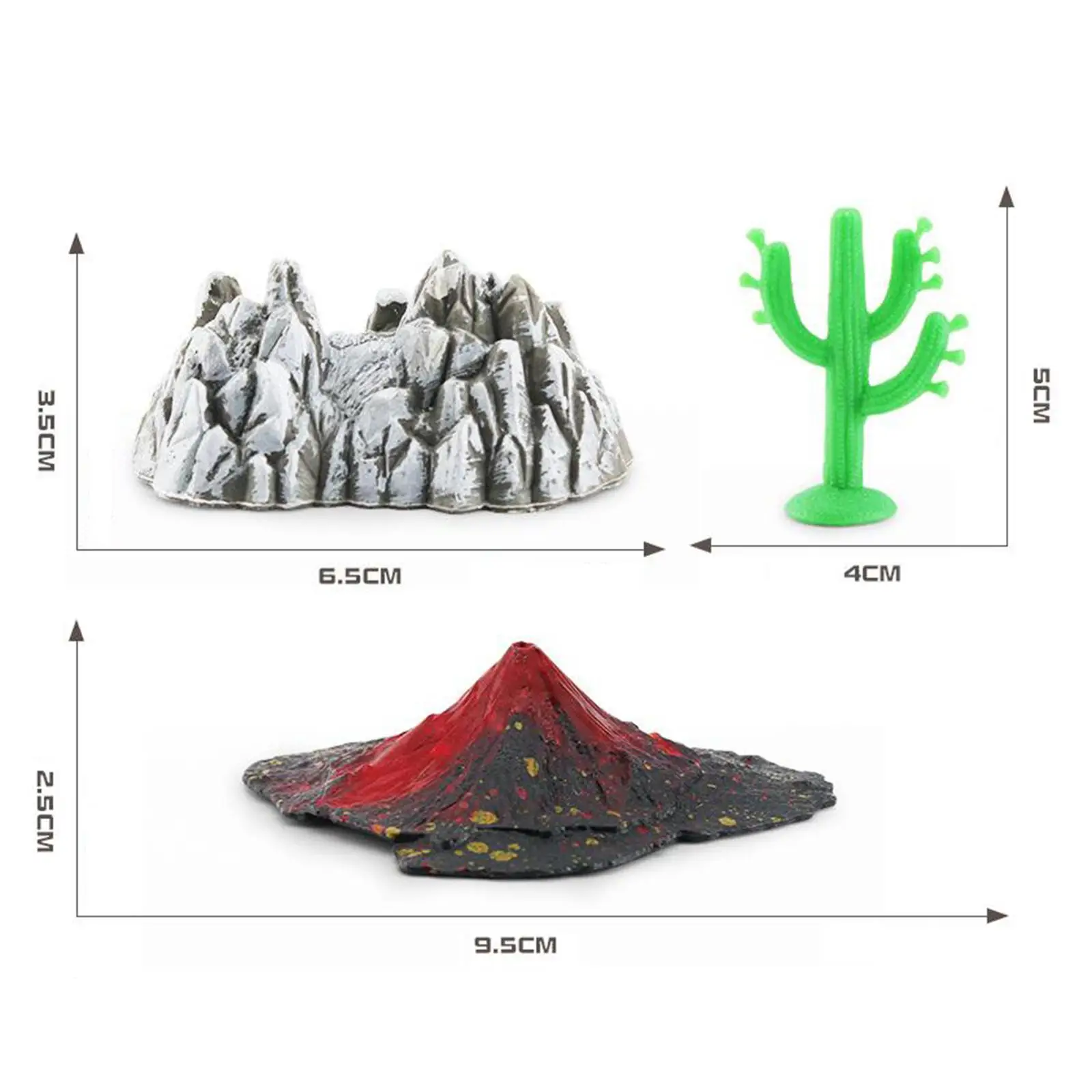 

Cactus Volcanic Eruption Model Vivid Science Experiments Play Simulation Volcanic Toy Home Office Decor for ornament