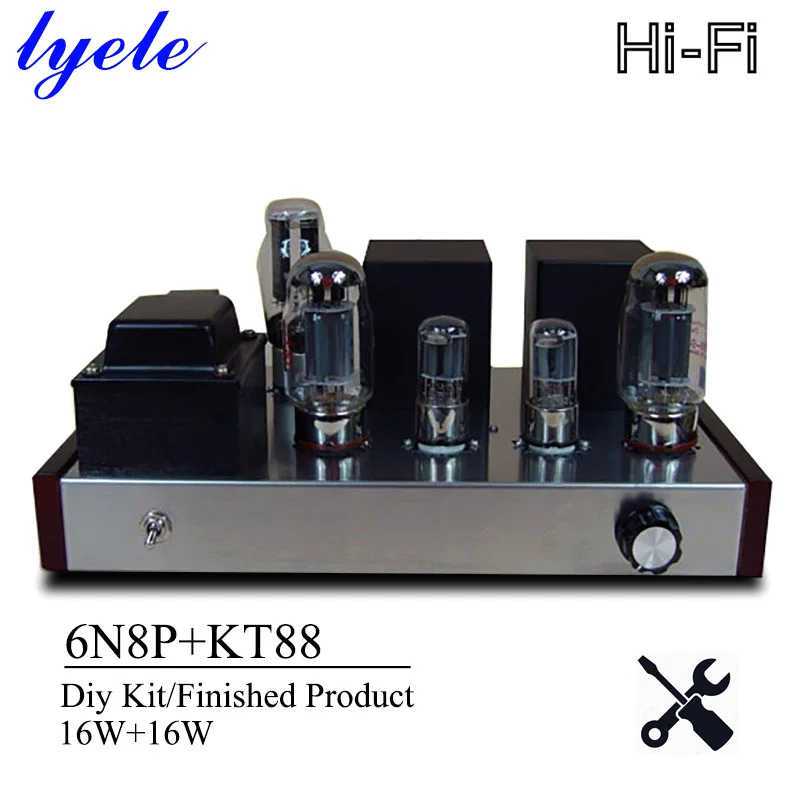 Lyele аудио Kt88 вакуумный трубчатый усилитель Diy Kit Hifi класса А мощный высокой