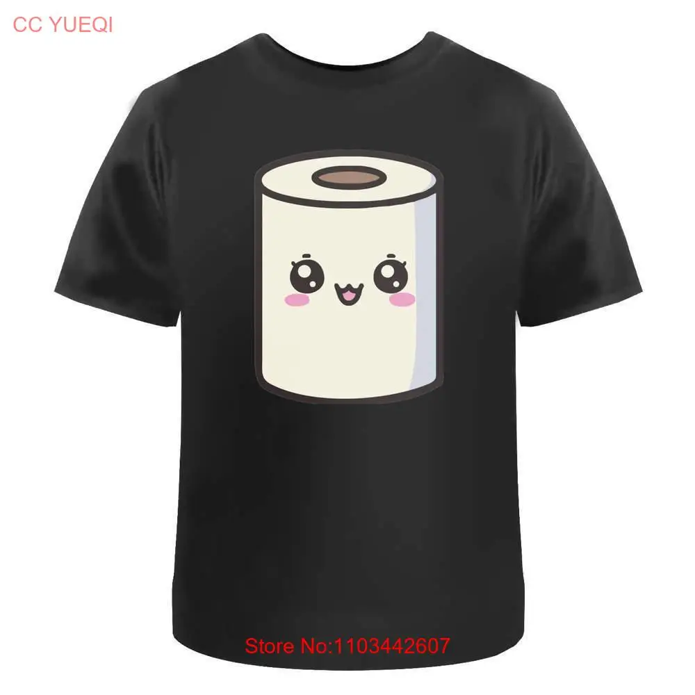 Мужские/женские хлопковые футболки Kawaii Toilet Roll (TA 045621 )