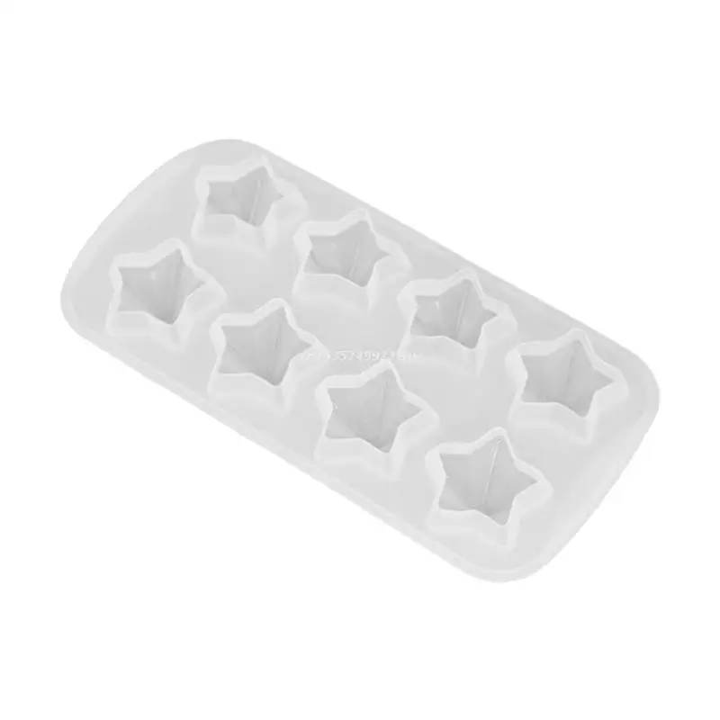 

8 Cavities Star Shaped Silicone Molds Crystal Epoxy Resin Mold DIY Handmade Jewelry Making Concrete Cement Clay Mould Dropship