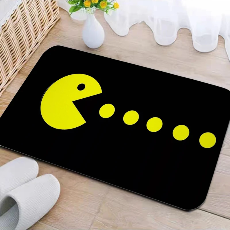

Entrance Door Mat Modern Home Decoration Pac-Man Living Room Non-slip Doormat Kitchen Mats Balcony Long Corridor Carpet Bedroom