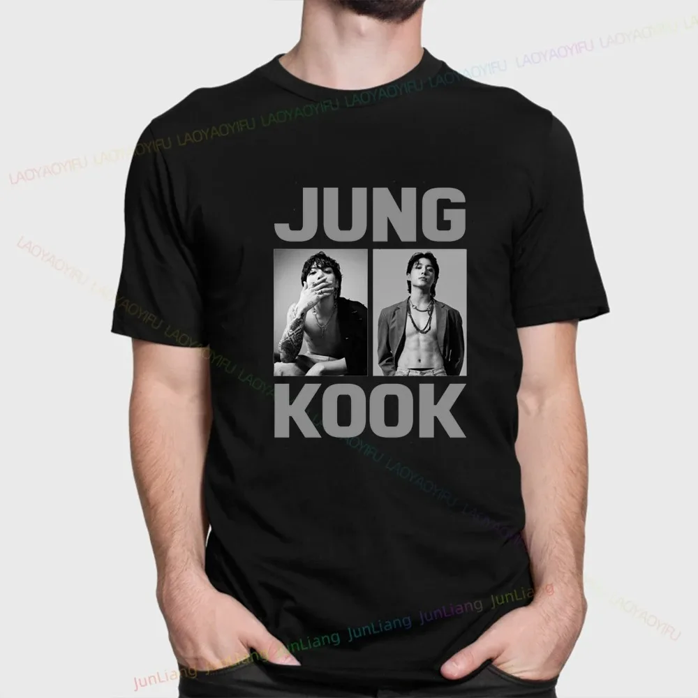 Kpop Taehyung Fri(end)s Хлопковая Летняя Футболка С Коротким Рукавом Унисекс Уличная