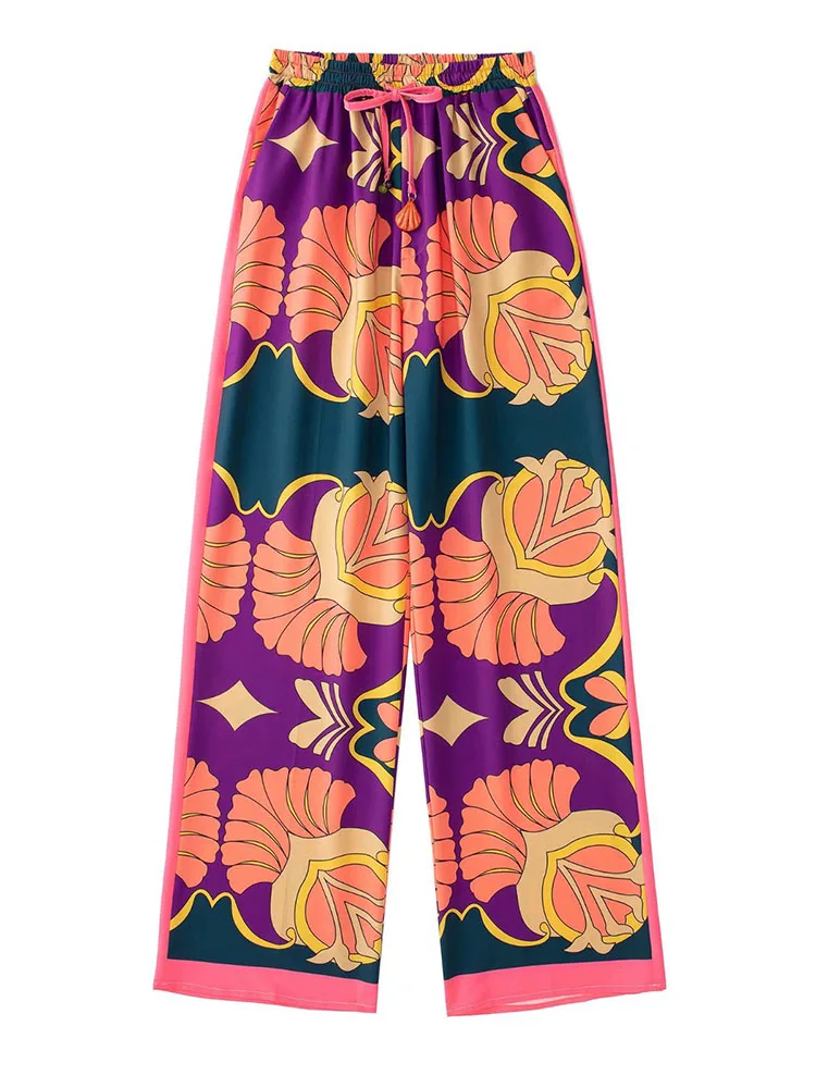 

XIKOM Women Pants Summer 2022 High Waist Pants For Women Clothing Trousers Printed Streetwear Casual Pants