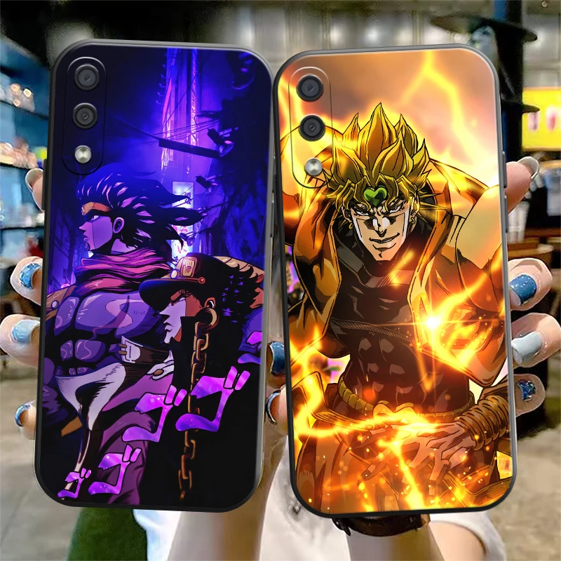 

JoJos Bizarre Adventure Phone Case For Samsung Galaxy S8 S9 S10 S10E S20 S21 FE S21 Plus Liquid Silicon Soft Funda Back