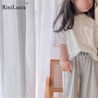 rinilucia toddler kid baby boys girls clothes summer top short sleeve cotton t shirt loose infant basic tee childrens tshirt