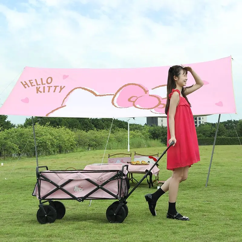 Hello Kitty аниме Kawaii MINISO занавеска на открытом воздухе милый мультфильм Kt Cat оттенок