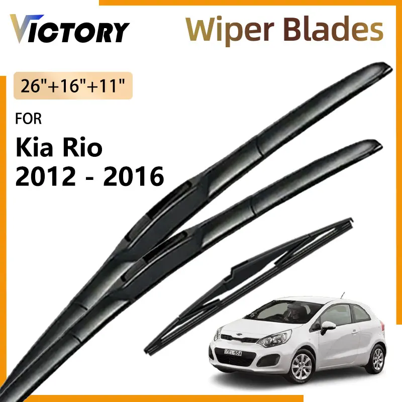 3 шт. щетки стеклоочистителя для Kia Rio UB QB Pride 2012 - 2016 2015 2014 2013