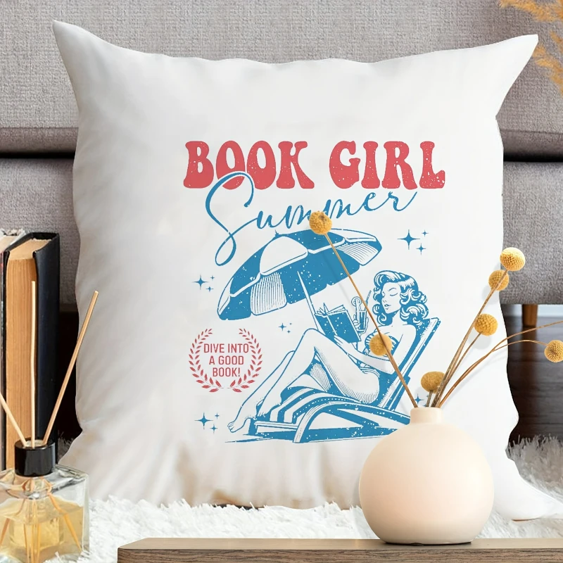 Летняя Наволочка В Стиле Бохо Для Девочек Декоративная Форме Книги На Молнии