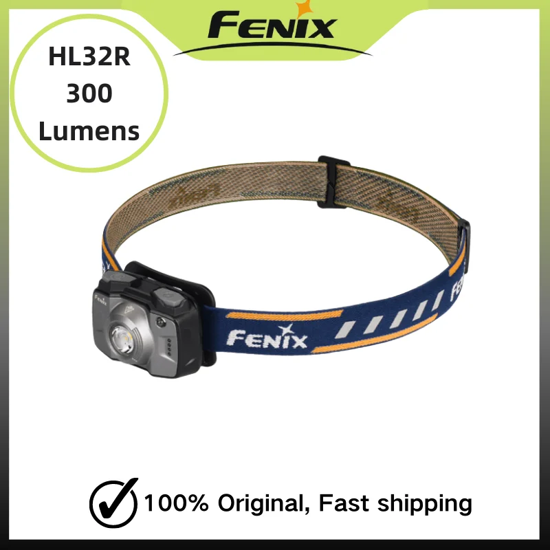 

Fenix HL32R Cree XP-G3 LED & Nichia Red LED Rechargeable Headlamp 600Lumens Headlight-Gray built-in 2000mAh Battery