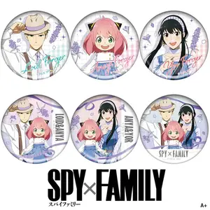 Anime SPY FAMILY Anya Loid Yor Forger Figure 58mm Badge Round Brooch Pin 1634 Gifts Kids Collection Toy
