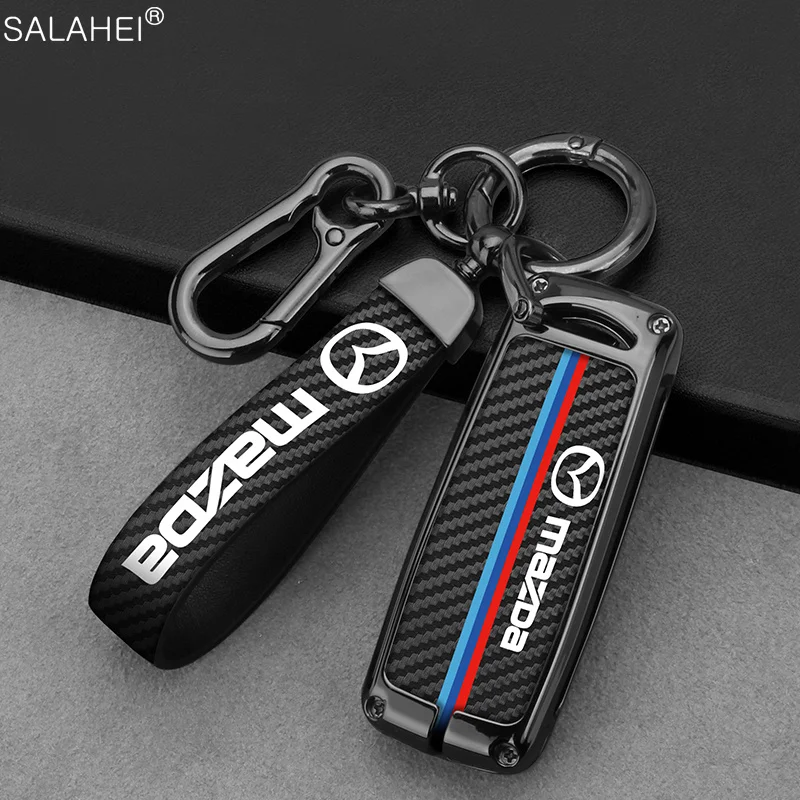 

Carbon Fiber Car Key Cover Case Shell Holder For Mazda 2 3 6 Atenza Axela Demio CX-5 CX5 CX-3 CX7 CX8 CX-9 MX-5 Auto Accessories