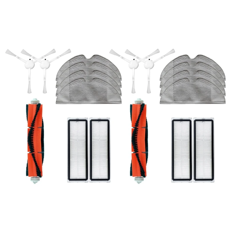 

18Pcs Main Brush Side Brush HEPA Filter Mop Cloth Cleaning Tool For Xiaomi 1C Robot Vacuum Cleaner Parts Accessories