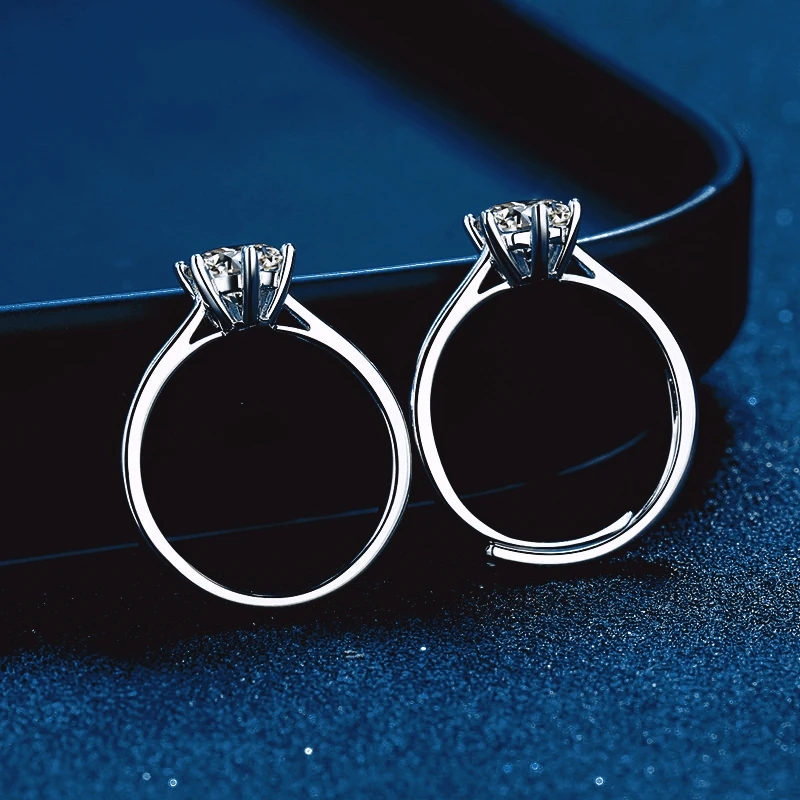 Классические роскошные кольца из белого золота 18 карат для женщин обручальное