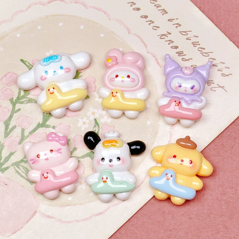 

10 шт. новый мини-мультфильм животных котенок плавательный круг серии смола альбом для вырезок ювелирные изделия «сделай сам» детский подарок шпилька аксессуары A20