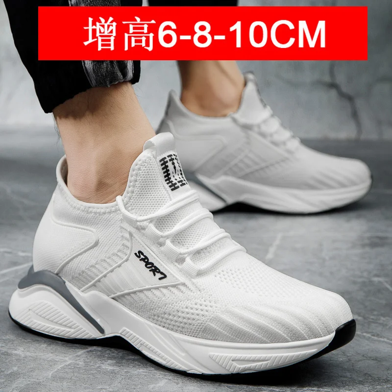 

Men Elevator Shoes Height Increase Shoes For Men Sneakers Casual Sports Shoes Hidden heels Insole 10cm 8cm 6cm Taller Male