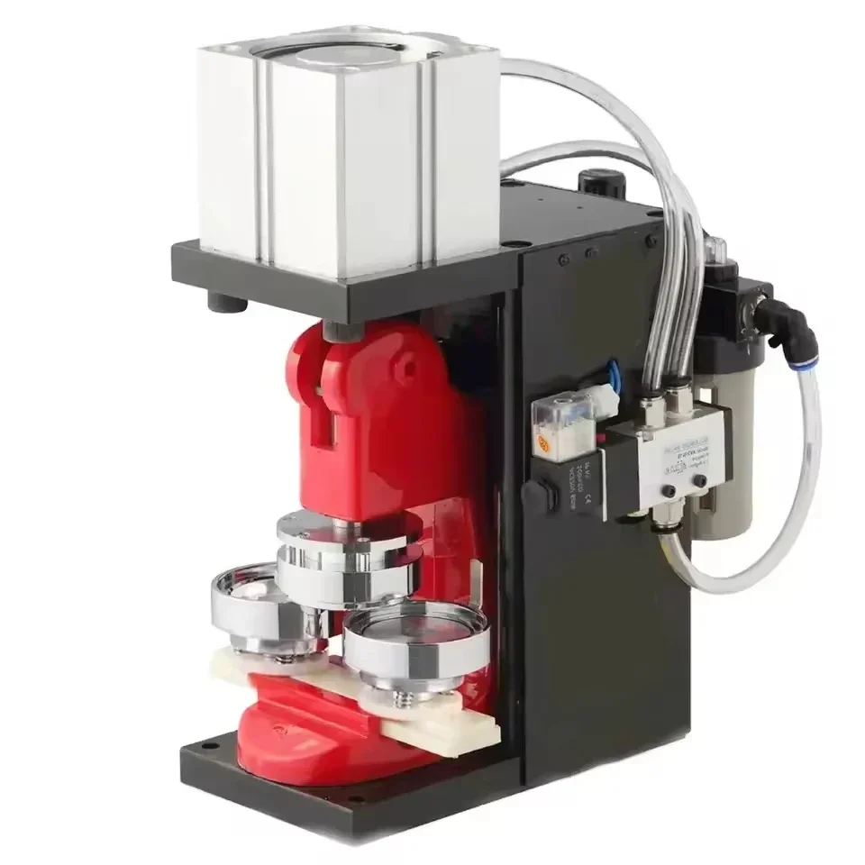 25 32 37 44 50 56 58 75 мм Автоматическая машина для изготовления бейджей Пневматическая