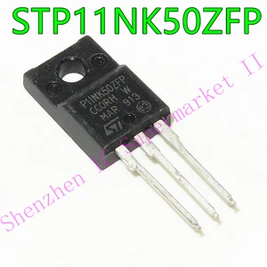 New original STP11NK50ZFP TO-220F N-channel 500 V, 0.48 10 A TO-220, TO-220FP, D2PAK Zener-protected SuperMESHTM Power MOSFET