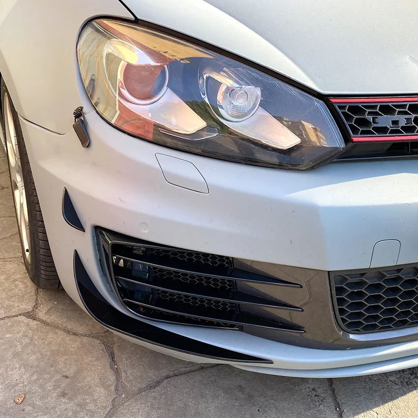 Для VW Golf 6 MK6 GTI GTD 2009 2010 2011 2012 2013 передний бампер автомобиля боковой спойлер