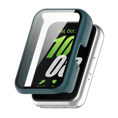 Стекло + чехол для Samsung Galaxy Fit 3, аксессуары 2024, защита от царапин, рамка из поликарбоната, защитный бампер для экрана galaxy fit3, чехол