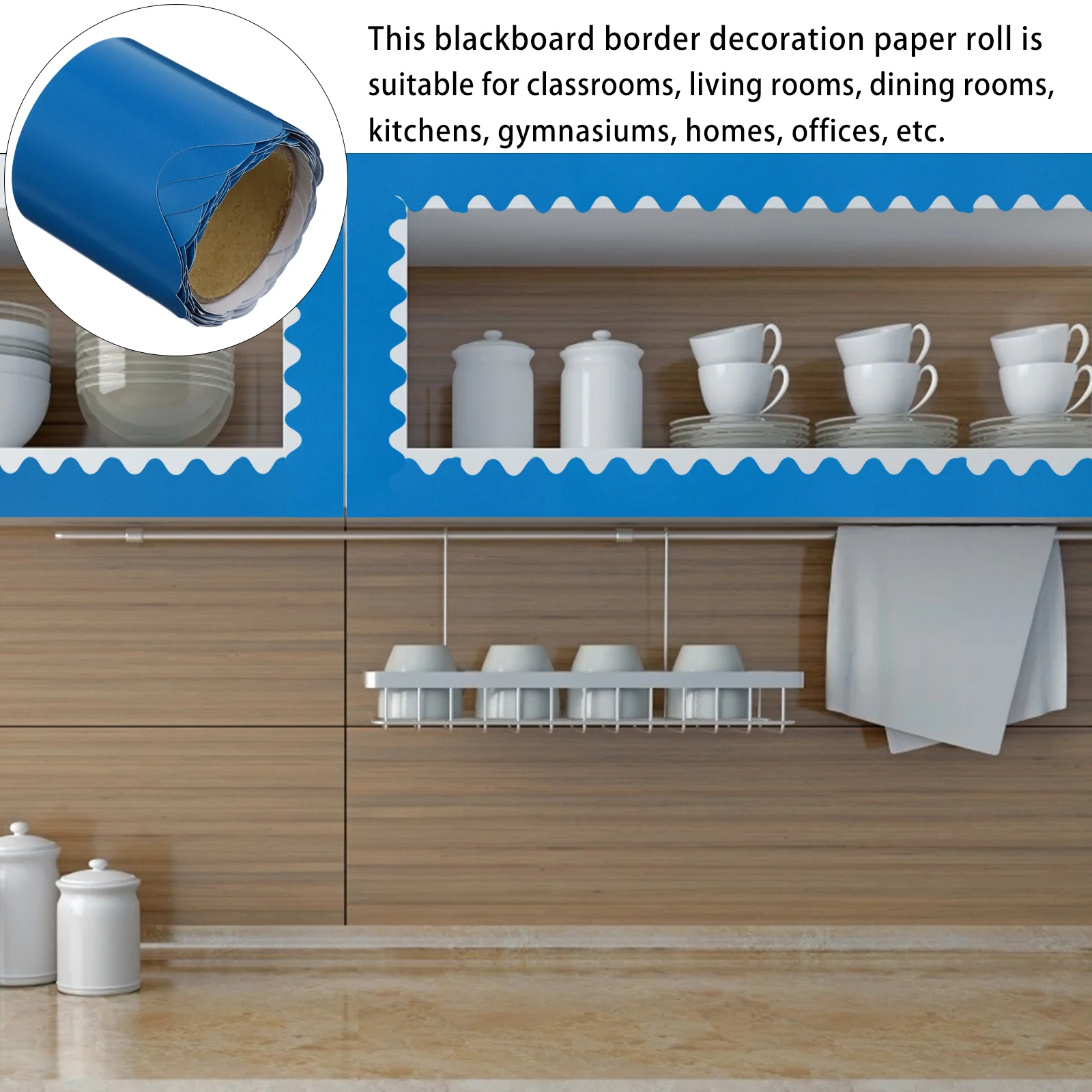 5 м украшения бордюр декоративная бумага офисные черные обои белая пробковая