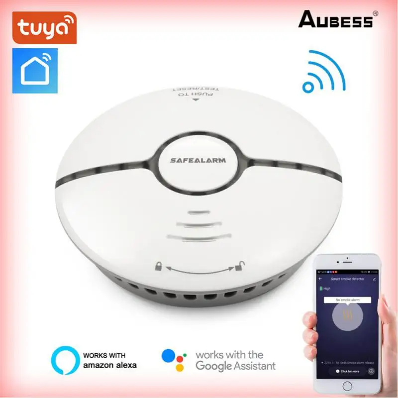 

Сигнализация дымовая Tuya, Wi-Fi, 85 дБ
