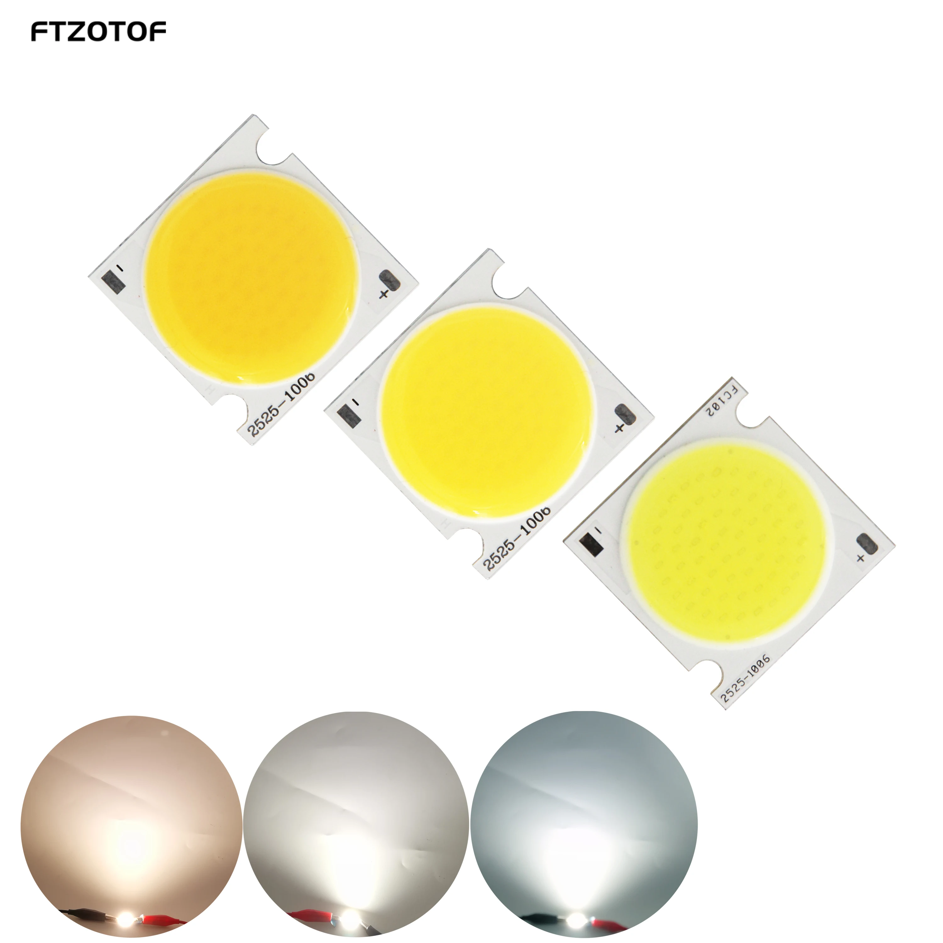 

FTZOTOF COB LED Light Source Dc 30-33V 30w 25x25mm 900mA Bulbs Diode Chip Cool Warm Natural for Downlight Track Lights Diy Lamps