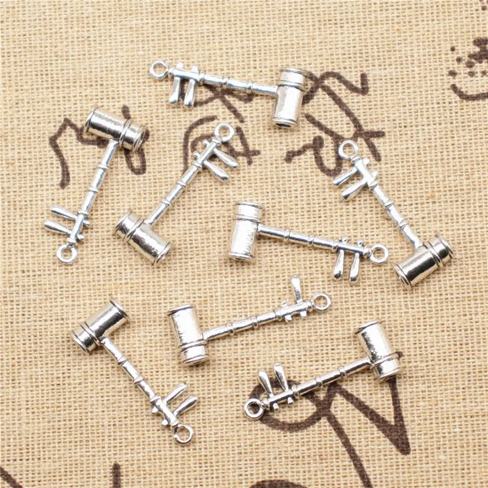 

5pcs Antique Silver Color 10x28mm Erhu Charms Handmade Jewerly Diy
