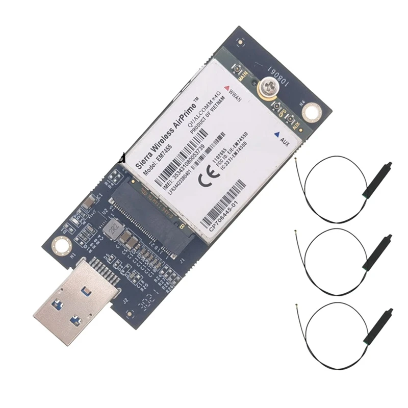 

Promotion! USB Module EM7455 DW5811E 4G LTE FD / TD LTE CATSH Chg Module, For E7270 E7470 E7370 E5570 E5470