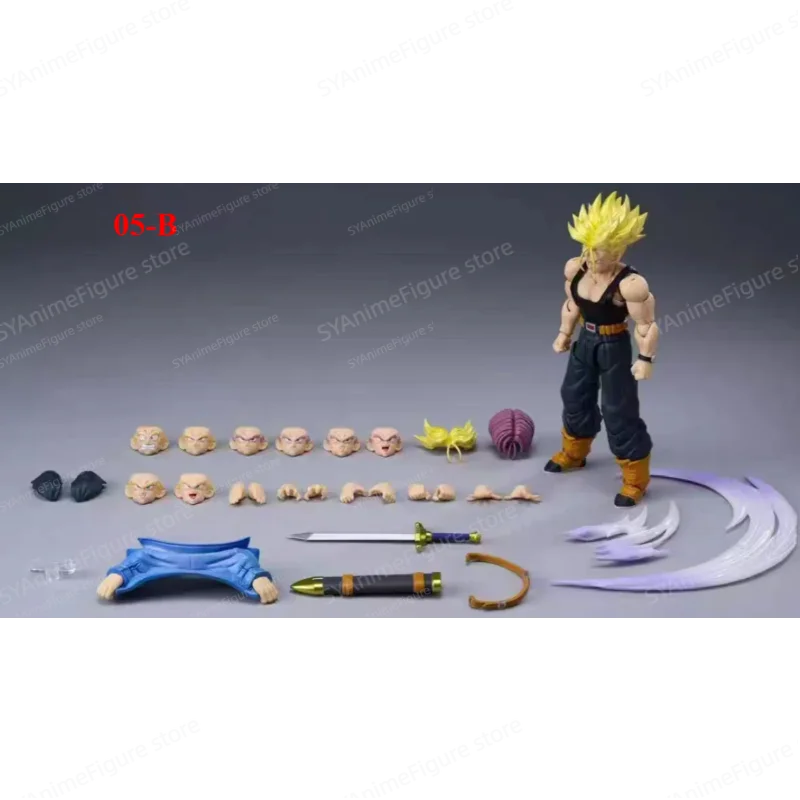 Фото В наличии: Коллекционные фигурки Tonsenarttoys Kamione Dragon Ball Z Trunks SHF 05A 05B, модель игрушки, подарок №3