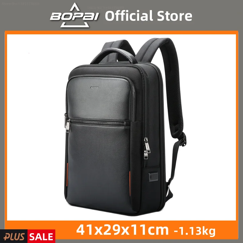 

BOPAI Backpack Men Business Commuter Backpack Multifunctional Large Capacity 15.6inch Backpack Laptop Bag Designer Brand Foundry